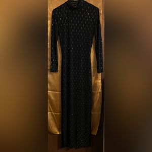 Long sleeved black with sparkle drops